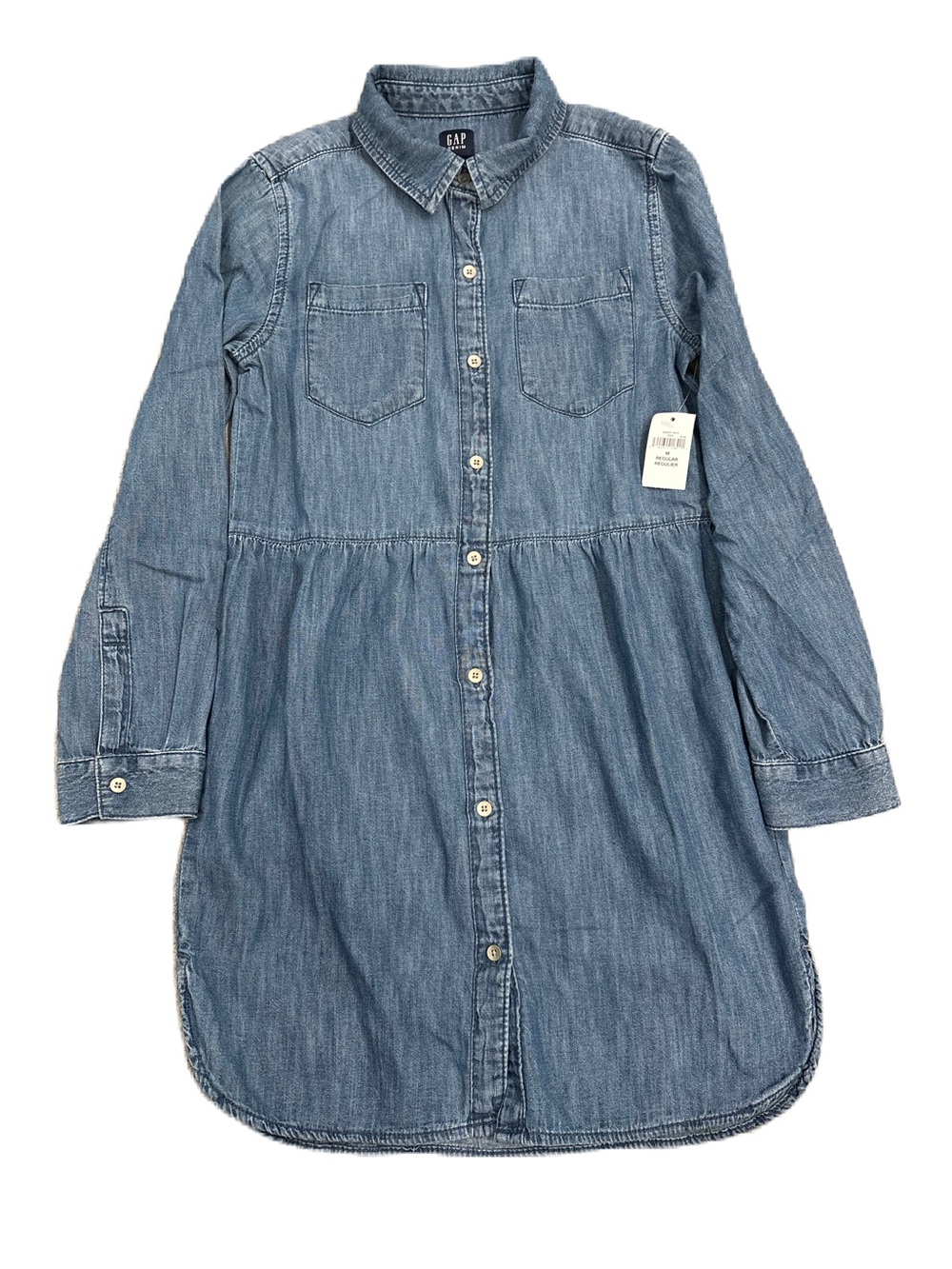 GAP Girls' Denim Shirt Dress - Size M (8)